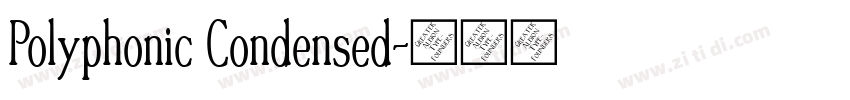 Polyphonic Condensed字体转换